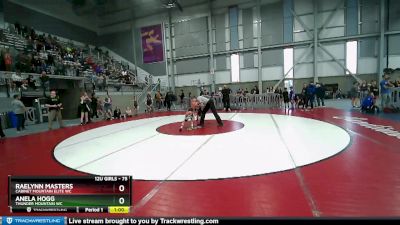 75 lbs Quarterfinal - RaeLynn Masters, Cabinet Mountain Elite WC vs Anela Hogg, Thunder Mountain WC