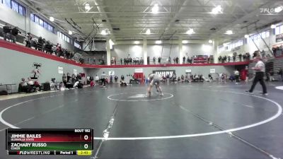 157 lbs Champ. Round 2 - Zachary Russo, Coker vs Jimmie Bailes, Glenville State