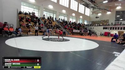 132 lbs Cons. Round 4 - Dmitry Brooke, San Diego vs Noor Al Saedi, Valhalla