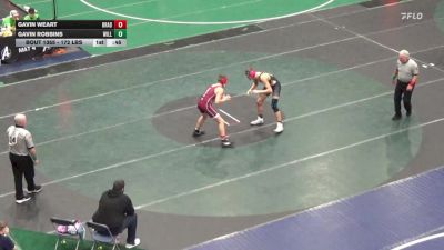 172 lbs Consi Of 32 #2 - Gavin Weart, Bradford vs Gavin Robbins, Williamson