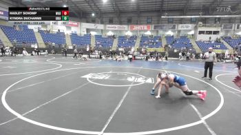 123 lbs Consi Of 8 #2 - Hadley Schomp, Wild West Wrestling vs Kyndra Ducharme, Great Falls Bison