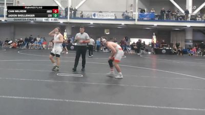 157 lbs Quarterfinal - Cam Milheim, American University - UnAttached vs Jadon Skellenger, Lehigh