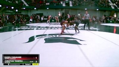 125 lbs Champ. Round 1 - Christian Tanefeu, Michigan vs Kaden Chinavare, Central Michigan