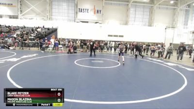 96 lbs Cons. Round 3 - Mason Blazina, Malone Wrestling Club vs Blake Fetzer, LeRoy Wrestling Club