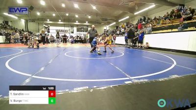 58 lbs Final - Thomas Sandlin, Vian Wrestling Club vs Vincent Burgo, Team Tulsa Wrestling Club