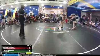 130 lbs Cons. Round 2 - Jada Williams, Mayhem Wrestling Club vs Chloe Parets, South Dade