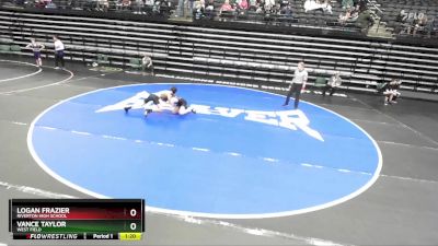 101 lbs Cons. Round 2 - Vance Taylor, West Field vs Logan Frazier, Riverton High School