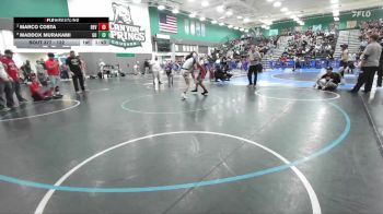 132 lbs Quarterfinal - Marco Costa, Redlands East Valley vs Maddox Murakami, Great Oak