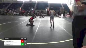 82 lbs Rr Rnd 1 - Callan Childress, Cali Red vs Anthony Jackson, Mat Time WA