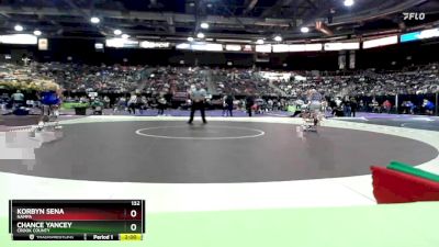 132 lbs Champ. Round 2 - Korbyn Sena, Nampa vs Chance Yancey, Crook County