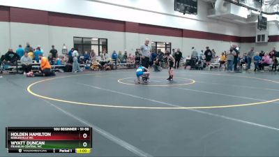 51-56 lbs Round 3 - Holden Hamilton, Noblesville WC vs Wyatt Duncan, Franklin Central WC