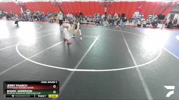 126 lbs Cons. Round 3 - Boden Anderson, Baldwin Woodville Wrestling Club vs Jerry Poarch, Team Nazar Training Center