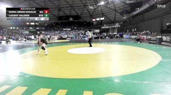Girls 3A 110 lbs Cons. Semi - Marina Jimenez-Gonzalez, Kelso (Girls) vs Cassidy Halgren, Mount Vernon (Girls)