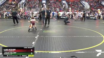 55 lbs Cons. Round 3 - Luke McGuire, Rocket Trained WC vs Logan Hillary, Grandville WC