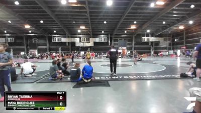 106 lbs Quarterfinal - Rhyan Tijerina, Grindhouse vs Maya Rodriguez, Dominate Wrestling Club