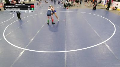 Junior Girls - 190 lbs Cons. Round 3 - Alexis Storsved, MATPAC Wrestling Club vs Halle Spears, Michigan Wrestling Academy