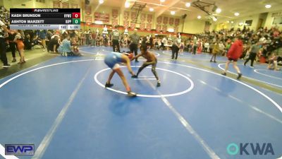 106 lbs Rr Rnd 3 - Kash Brunson, Hilldale Youth Wrestling Club vs Ashton Marzett, KIPP TULSA