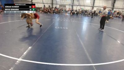 Silver 141 lbs Champ. Round 1 - Jordan Schmidt, Coe vs Bryce Edwards, Quincy