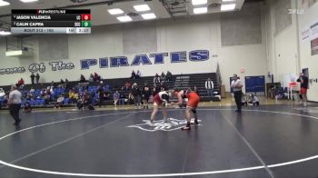 165 lbs 5th Place Match - Jason Valencia, Lassen College vs Calin Capra, Sacramento City College