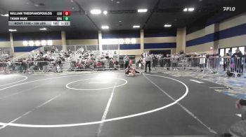 156 lbs Semifinal - William Theofanopoulos, Legends Of Gold LV vs Tiger Ruiz, Uvalde WC