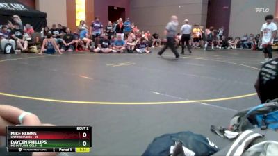 170 lbs Round 1 (4 Team) - Mike Burns, Untouchables vs Daycen Phillips, MO Outlaws Gold