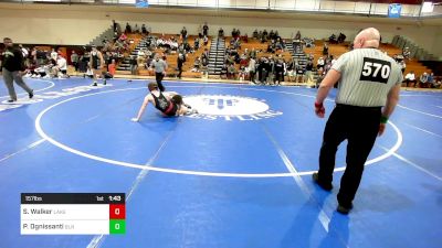 157 lbs Semifinal - Sean Walker, Lakeland vs Paul Ognissanti, Blair Academy
