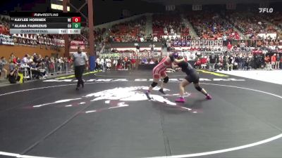 170 lbs Quarterfinal - Alana Fabrizius, Colby HS vs Kaylee Horinek, Wellington HS