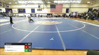 141 lbs Consi Of 4 - Drew Pratt, Trinity vs Austin Monteiro, Western New England