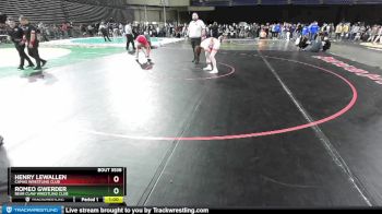 132 lbs 2nd Place Match - Henry Lewallen, Camas Wrestling Club vs Romeo Gwerder, Bear Claw Wrestling Club