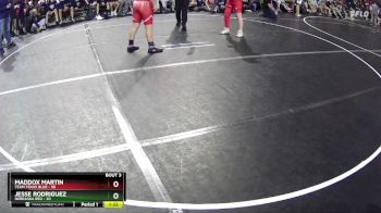 160 lbs Quarterfinals (8 Team) - Maddox Martin, Team Texas Blue vs Jesse Rodriguez, Nebraska Red