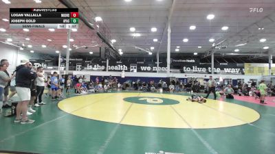 70 lbs Semifinal - Logan Vallalla, Mat Assassins - K6 vs Joseph Gold, Apache - K6