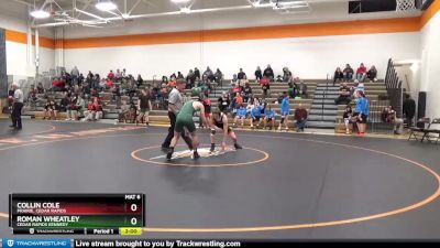 JV Boys-8 lbs Round 3 - Roman Wheatley, Cedar Rapids Kennedy vs Collin Cole, Prairie, Cedar Rapids