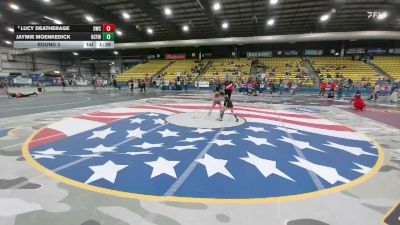 65 lbs Round 3 - Lucy Deatherage, Digger Wrestling Club vs Jaymie Moenkedick, Harding County Youth Wrestling