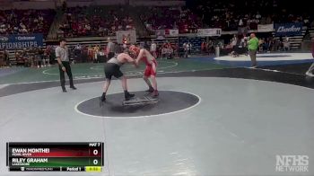 D 2 182 lbs Cons. Round 3 - Ewan Monthei, Pearl River vs Riley Graham, Lakeshore