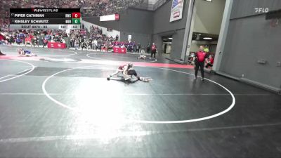 85 lbs Champ. Round 2 - Kinsley Schmutz, Menomonie vs Piper Cathman, Riverdale Wrestling Club