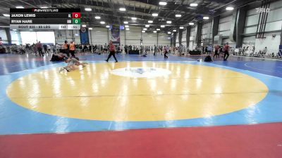 85 lbs Consi Of 16 #2 - Jaxon Lewis, AL vs Ryan Hare, NM