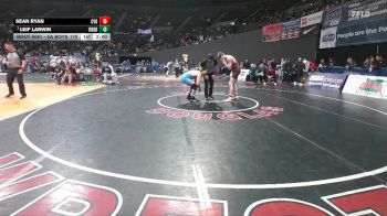 5A Boys 175 lbs Champ. Round 1 - Leif Larwin, Bend Boys vs Sean Ryan, Crescent Valley Boys