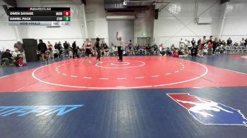 150 lbs Semifinal - Owen Savage, Morris Fitness Black MS vs Daniel Pace, Storm MS