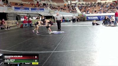 D1-113 lbs Cons. Round 2 - Alex Ortiz, Boulder Creek vs Brandon Kolsrud, Hamilton