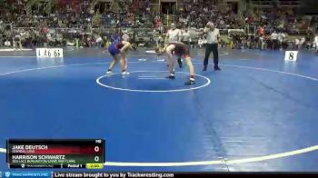 145 lbs Quarterfinal - Harrison Schwartz, Des Lacs Burlington/Lewis And Clark vs Jake Deutsch, Central Cass