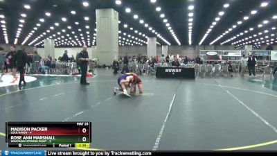 116 lbs Semis (4 Team) - Rose Ann Marshall, Wisconsin Stevens Point vs Madison Packer, Lock Haven