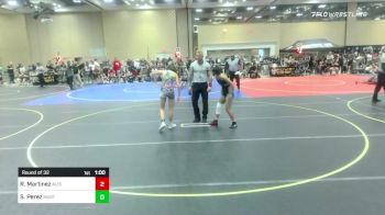 109 lbs Round Of 32 - Sophia Cornish, Tesoro vs Julianna Candelaria, Hawks AC