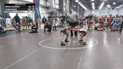 65 lbs Round 1 (1:30pm Friday) - Tyanna Evans, Misfits vs Brielle Shannon, Florida Elite