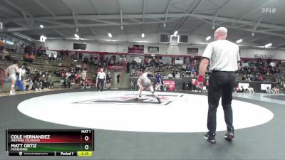 174 lbs Semifinal - Matt Ortiz, McKendree vs Cole Hernandez, Western Colorado