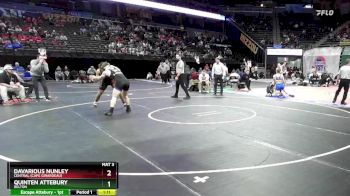 175 Class 3 lbs Quarterfinal - Davarious Nunley, Central (Cape Girardeau) vs Quinten Attebury, Belton