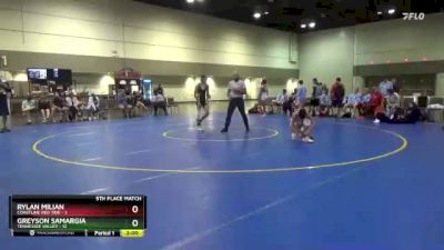126 lbs Placement Matches (16 Team) - Greyson Samargia, Tennessee Valley vs Rylan Milian, Coastline Red Tide