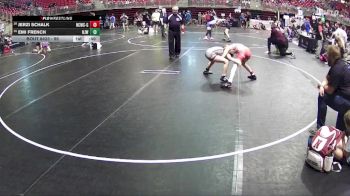 95 lbs 7th Place Match - Emi French, Norfolk Jr Wrestling vs Jerzi Schalk, Nebraska City Wrestling Club - Girls