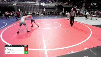 116 lbs Semifinal - Cameron Pieper, Junior Cougars WC vs Cole Wright, Cody WC