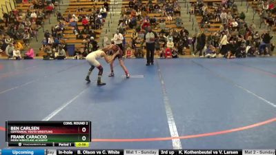 80 lbs Cons. Round 2 - Ben Carlsen, Centennial Youth Wrestling vs Frank Caraccio, Moen Wrestling Academy