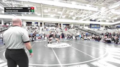 235 lbs 1st Place Match - Maycee Hales, Box Elder vs Macee Ercanbrack, Juab